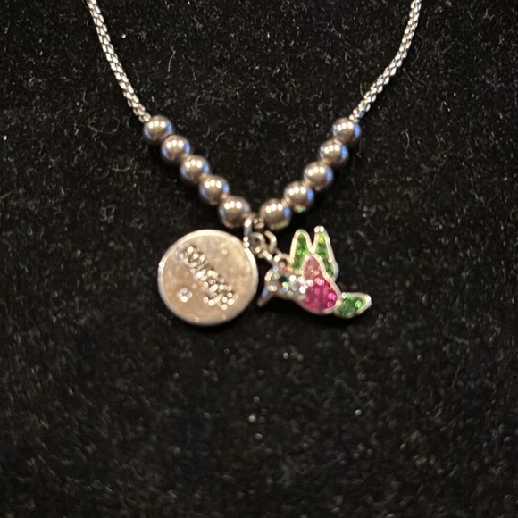 Bolo Bracelet Courage Hummingbird silver tone - Picture 2 of 3